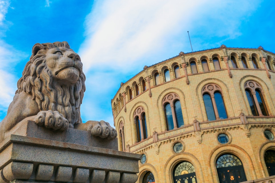 Stortinget. Foto.