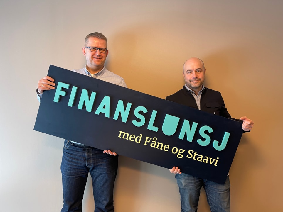 Morten Tandle, administrerende direktør i Nordic Financial CERT og Pål Christian Waag, fagdirektør for cybersikkerhet i Finans Norge er ukens gjester! Foto.